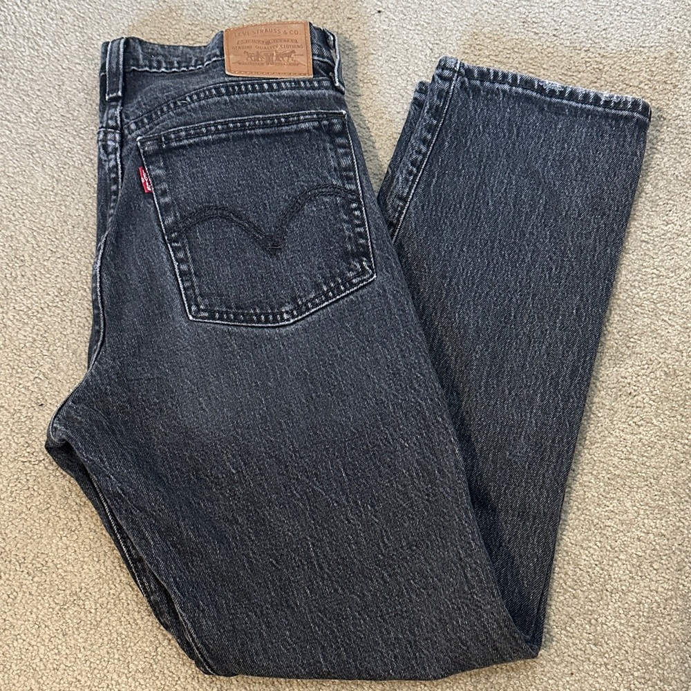Levi's Women's Straight Leg Jeans - Dark Gray